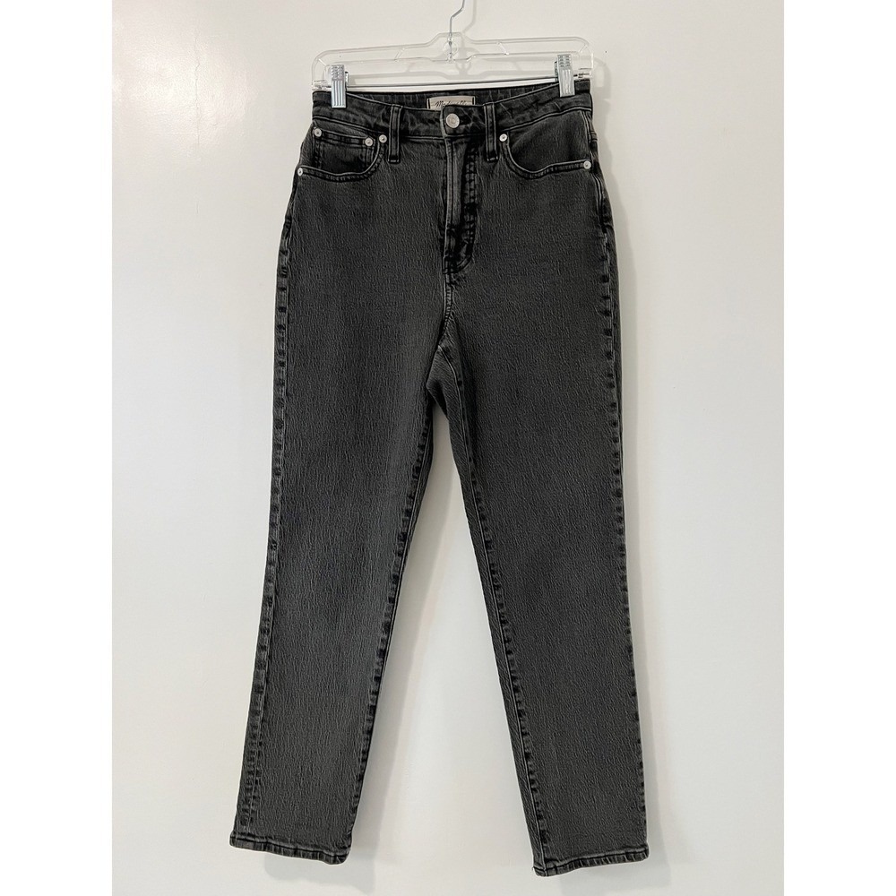 Madewell The Curvy Perfect Vintage Jean in Lunar Wash High Rise Black Size 26